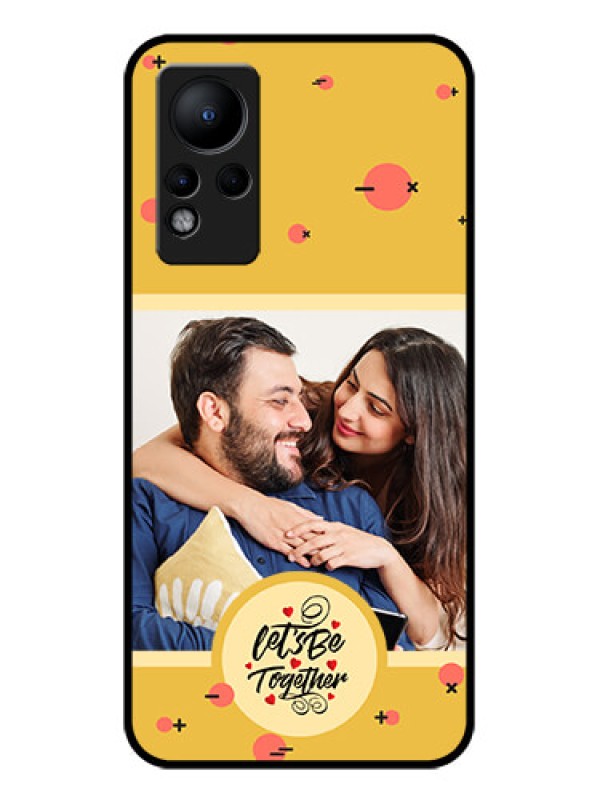 Custom Infinix Note 11 Photo Printing on Glass Case - Lets be Together Design
