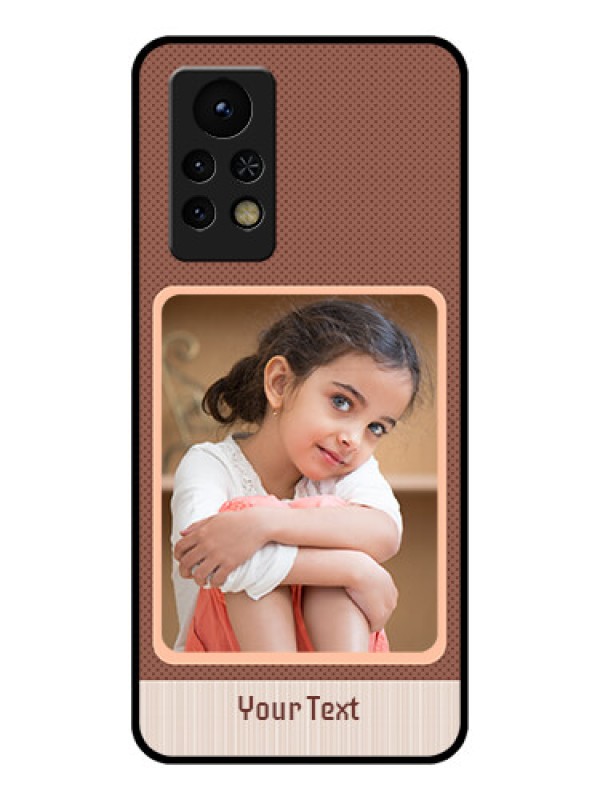 Custom Infinix Note 11s Custom Glass Phone Case - Simple Pic Upload Design