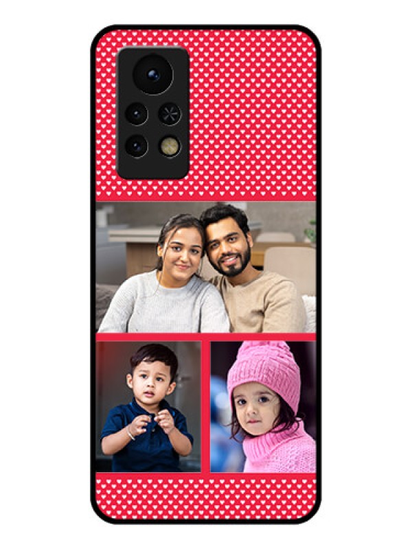 Custom Infinix Note 11s Personalized Glass Phone Case - Bulk Pic Upload Design