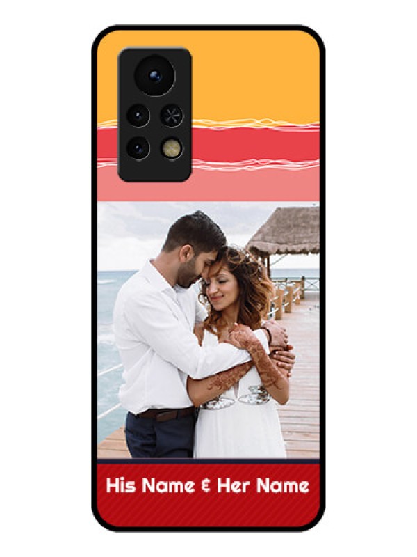 Custom Infinix Note 11s Custom Glass Mobile Case - Colorful Case Design