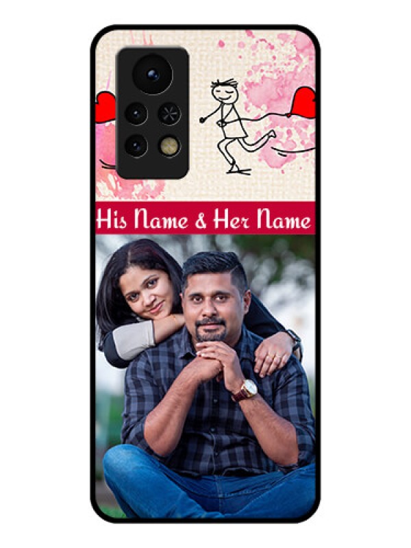 Custom Infinix Note 11s Photo Printing on Glass Case - You and Me Case Design