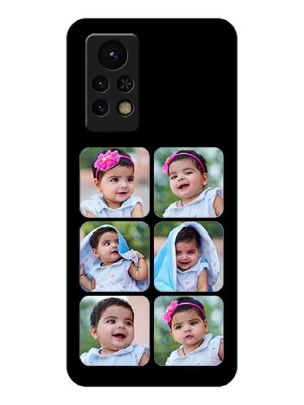 Custom Infinix Note 11s Photo Printing on Glass Case - Multiple Pictures Design
