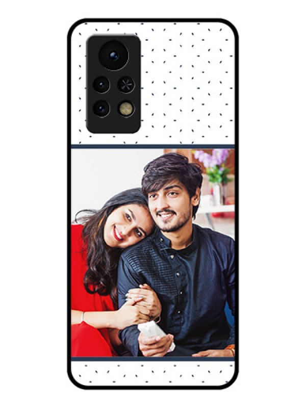 Custom Infinix Note 11s Personalized Glass Phone Case - Premium Dot Design