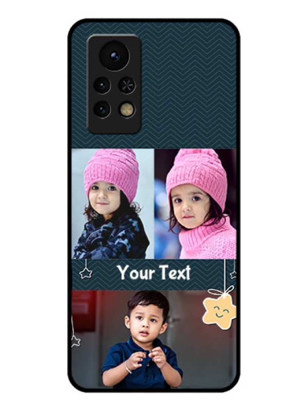 Custom Infinix Note 11s Custom Glass Mobile Case - Hanging Stars Design