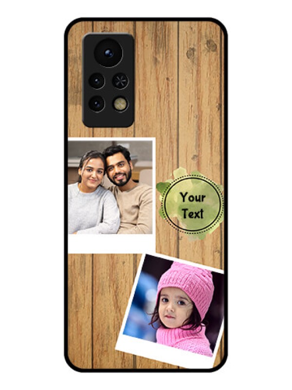 Custom Infinix Note 11s Custom Glass Phone Case - Wooden Texture Design