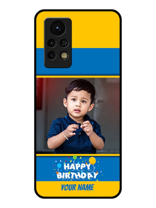Custom Infinix Note 11s Custom Glass Mobile Case - Birthday Wishes Design