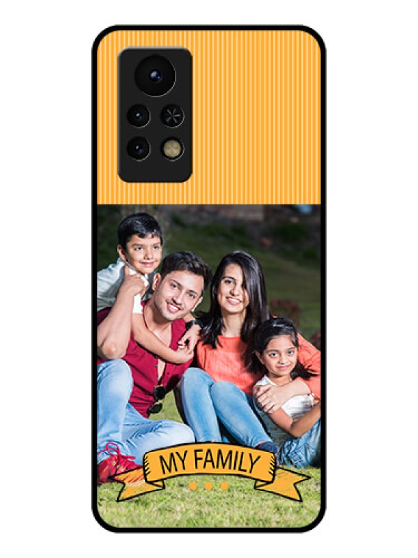 Custom Infinix Note 11s Custom Glass Phone Case - My Family Design
