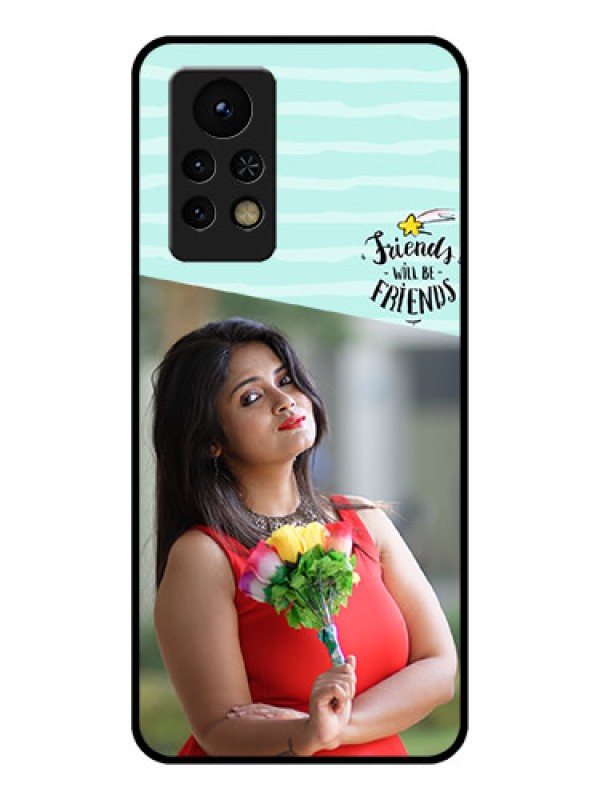 Custom Infinix Note 11s Custom Glass Phone Case - Friends Picture Icon Design