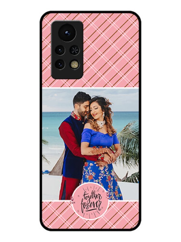 Custom Infinix Note 11s Personalized Glass Phone Case - Together Forever Design