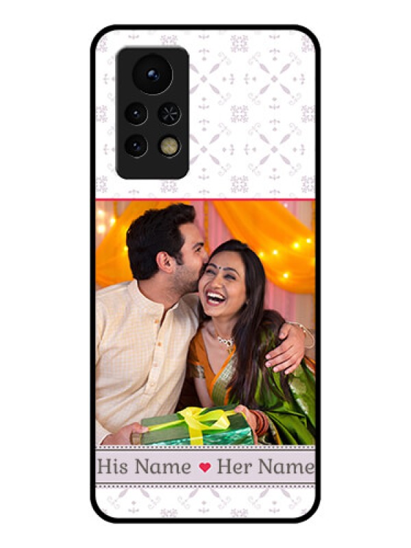 Custom Infinix Note 11s Custom Glass Mobile Case - with Photo and Ethnic Design