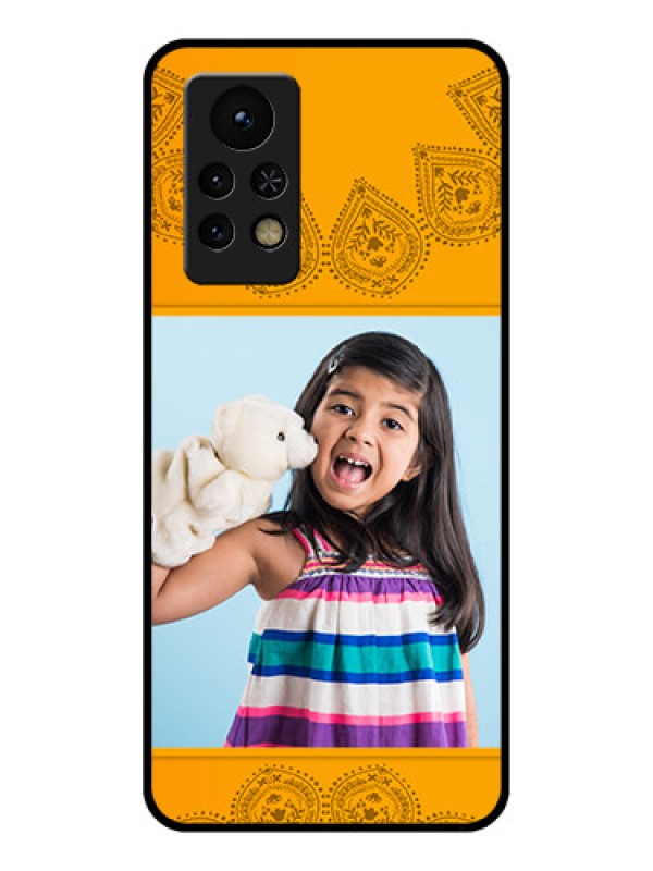 Custom Infinix Note 11s Personalized Glass Phone Case - Photo Wedding Design