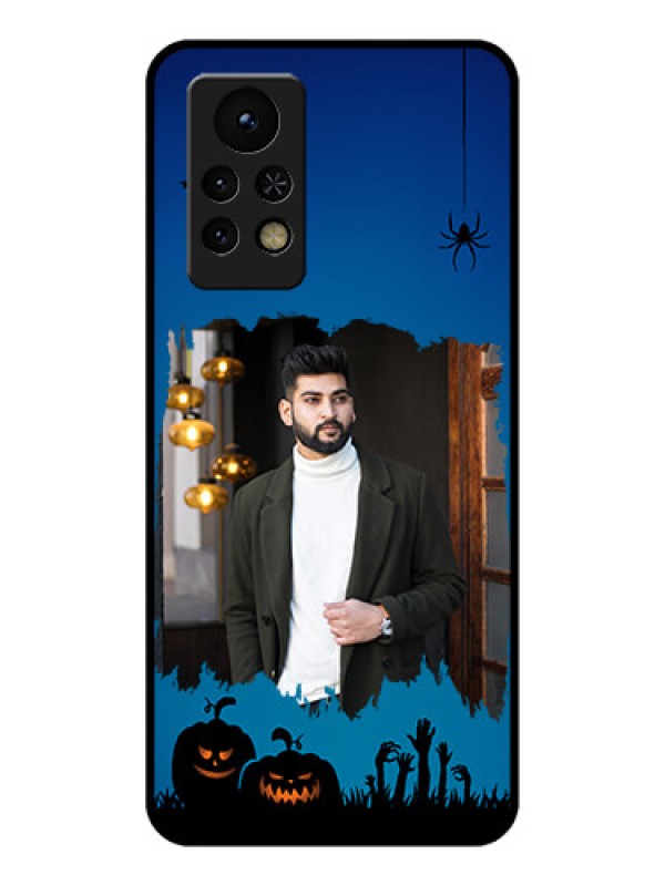 Custom Infinix Note 11s Photo Printing on Glass Case - with pro Halloween design