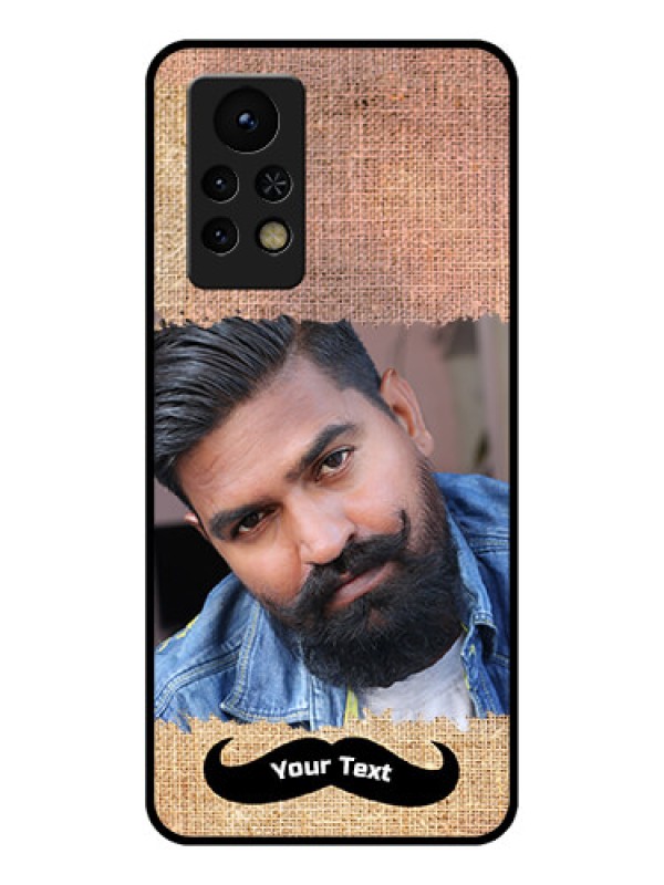 Custom Infinix Note 11s Personalized Glass Phone Case - with Texture Design