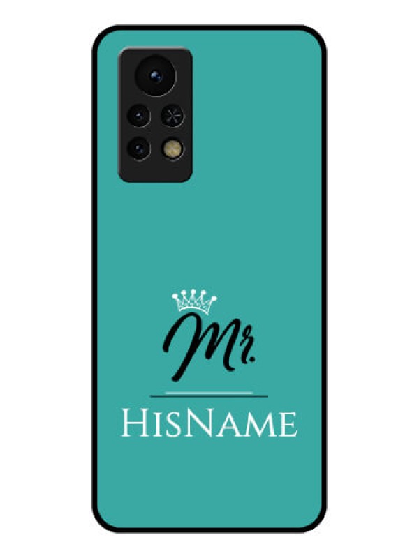 Custom Infinix Note 11s Custom Glass Phone Case Mr with Name