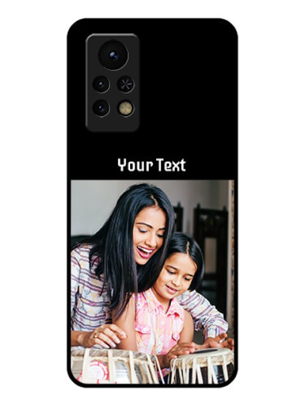 Custom Infinix Note 11s Photo with Name on Glass Phone Case