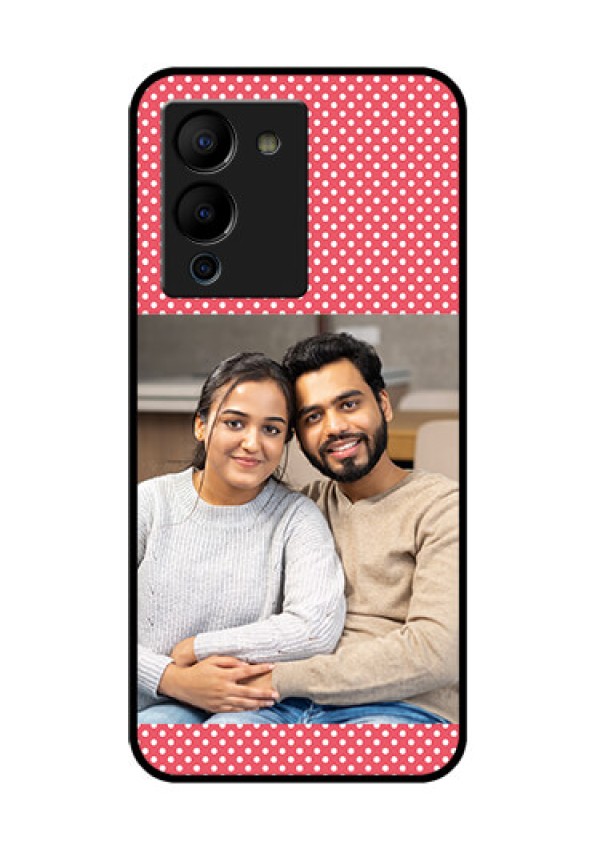 Infinix Note 12 Turbo Custom Glass Phone Case - White Dotted Design