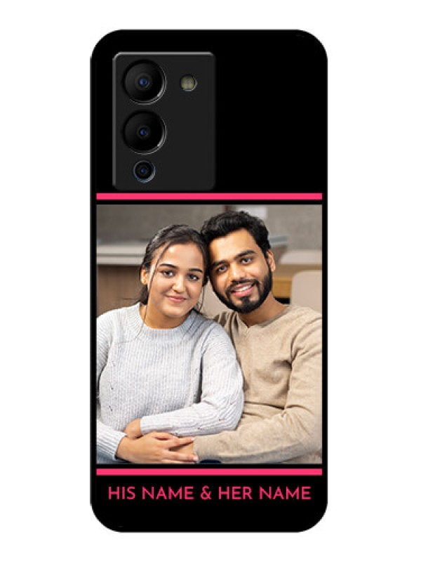 Custom Infinix Note 12 Turbo Custom Glass Phone Case - With Add Text Design