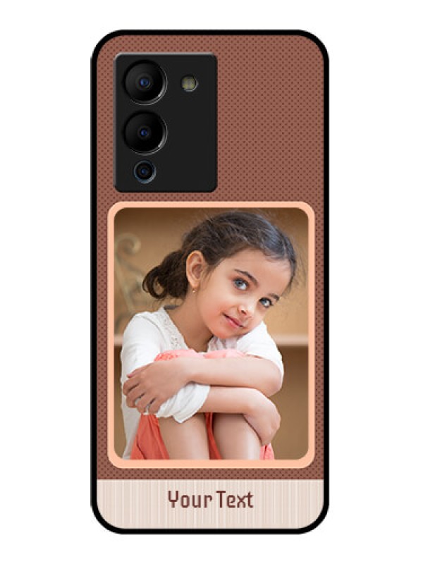 Custom Infinix Note 12 Turbo Custom Glass Phone Case - Simple Pic Upload Design