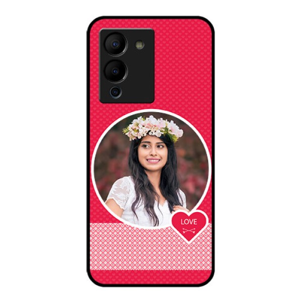 Infinix Note 12 Turbo Custom Glass Phone Case - Pink Color Pattern Design