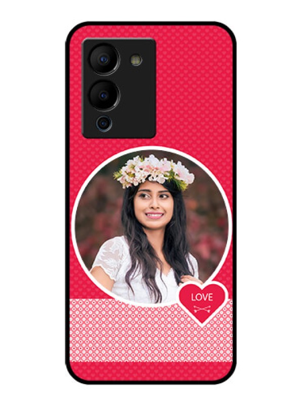 Custom Infinix Note 12 Turbo Custom Glass Phone Case - Pink Color Pattern Design