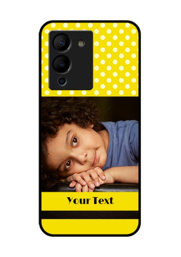 Infinix Note 12 Turbo Custom Glass Phone Case - Bright Yellow Case Design