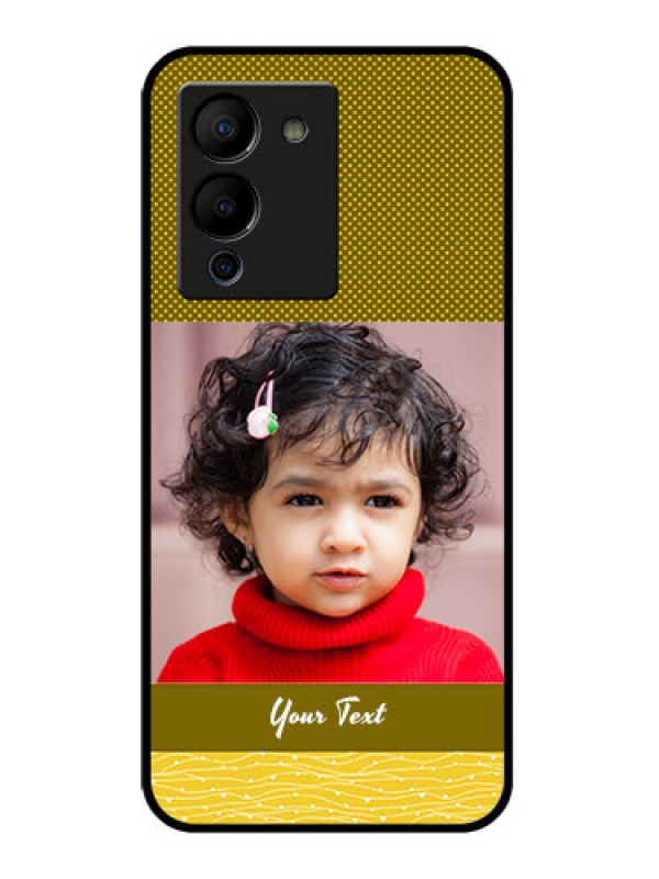 Custom Infinix Note 12 Turbo Custom Glass Phone Case - Simple Green Color Design