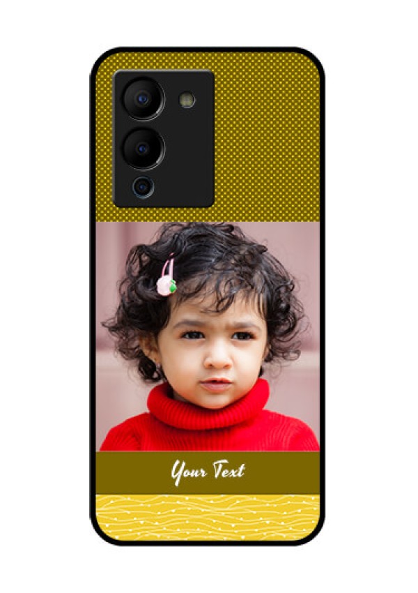 Infinix Note 12 Turbo Custom Glass Phone Case - Simple Green Color Design