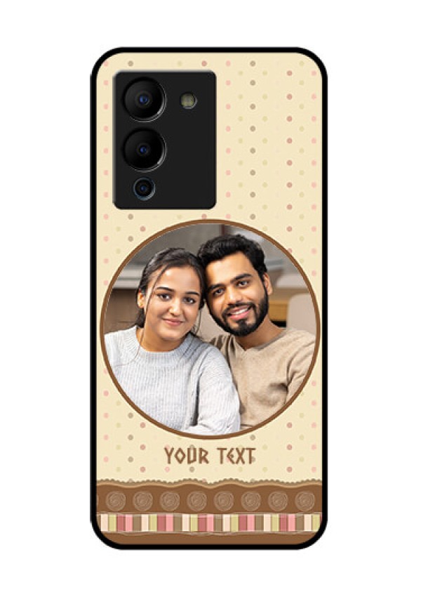 Infinix Note 12 Turbo Custom Glass Phone Case - Brown Dotted Mobile Case Design