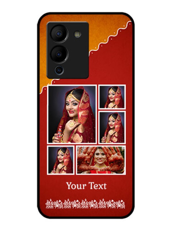 Custom Infinix Note 12 Turbo Custom Glass Phone Case - Wedding Pic Upload Design