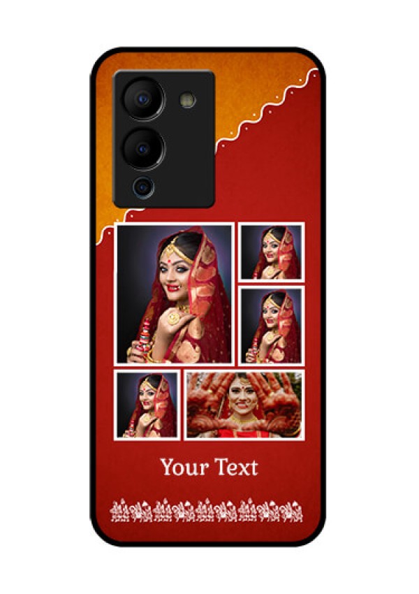 Infinix Note 12 Turbo Custom Glass Phone Case - Wedding Pic Upload Design