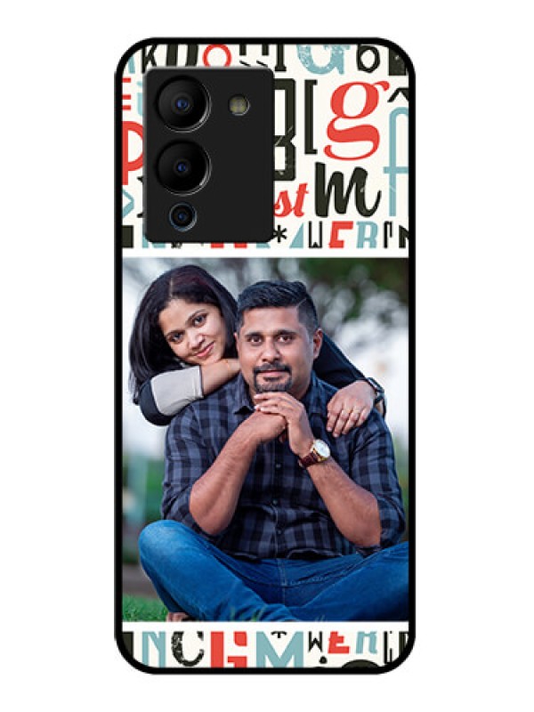 Custom Infinix Note 12 Turbo Custom Glass Phone Case - Alphabet Design