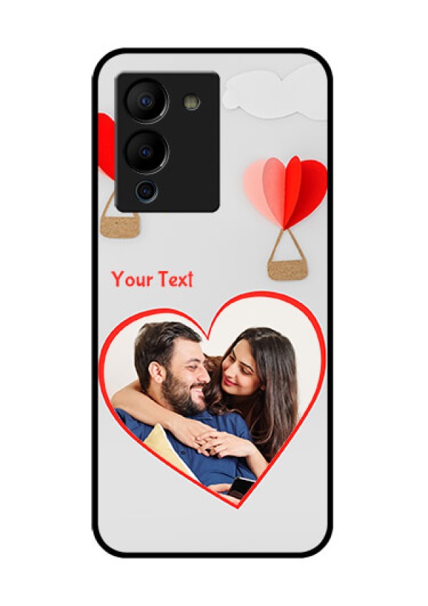 Infinix Note 12 Turbo Custom Glass Phone Case - Parachute Love Design