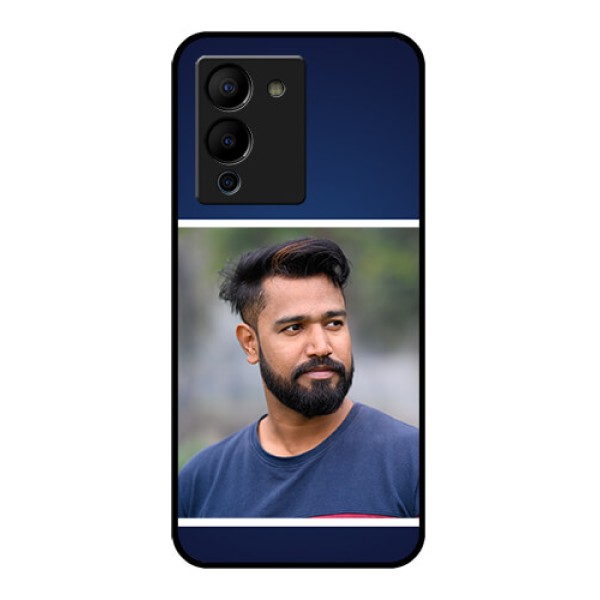Infinix Note 12 Turbo Custom Glass Phone Case - Simple Royal Blue Design Infinix Note 12 Turbo Custom Glass Phone Case - Simple Royal Blue Design