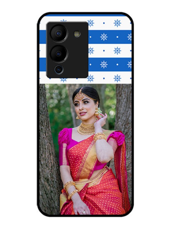 Custom Infinix Note 12 Turbo Custom Glass Phone Case - Snow Pattern Design