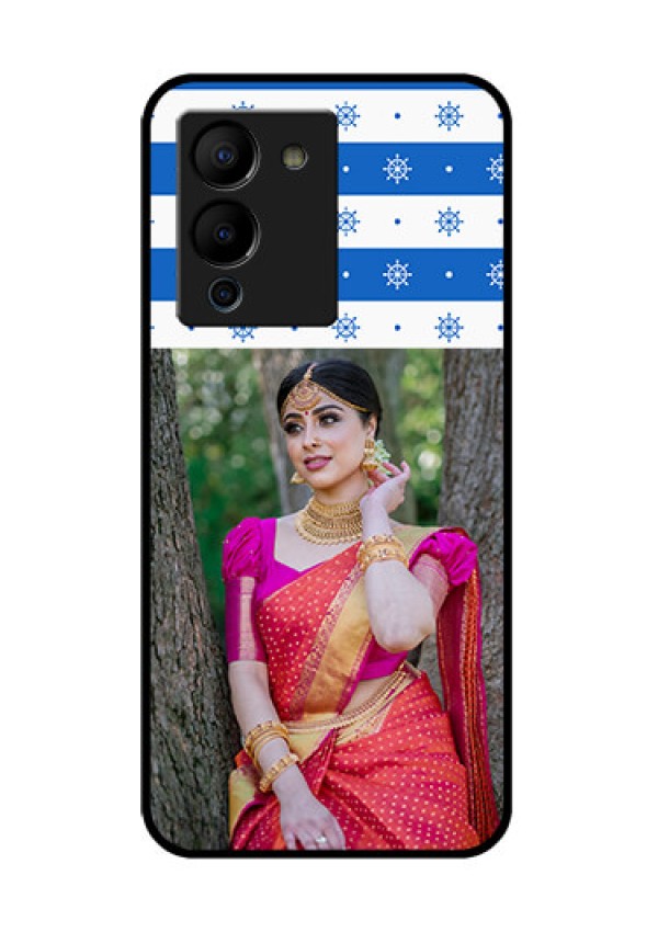 Infinix Note 12 Turbo Custom Glass Phone Case - Snow Pattern Design