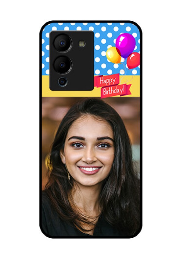 Infinix Note 12 Turbo Custom Glass Phone Case - Happy Birthday Design