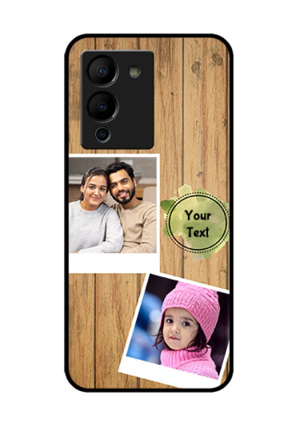 Infinix Note 12 Turbo Custom Glass Phone Case - Wooden Texture Design