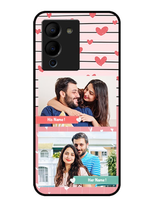 Custom Infinix Note 12 Turbo Custom Glass Phone Case - Photo With Heart Design