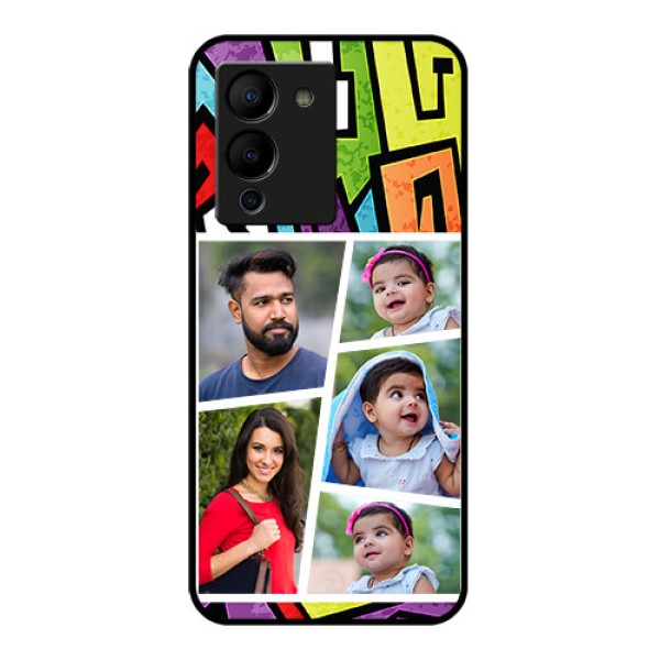 Infinix Note 12 Turbo Custom Glass Phone Case - Graffiti Pattern Design