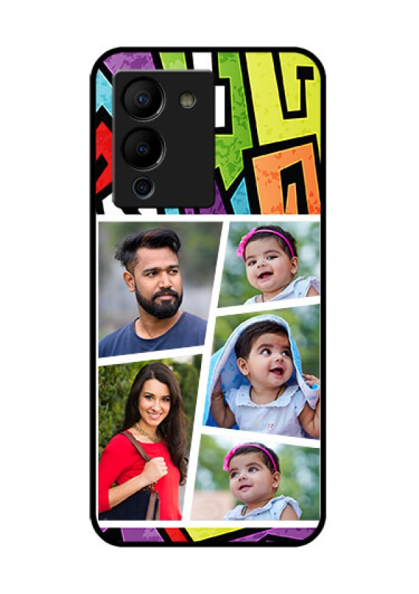 Infinix Note 12 Turbo Custom Glass Phone Case - Graffiti Pattern Design