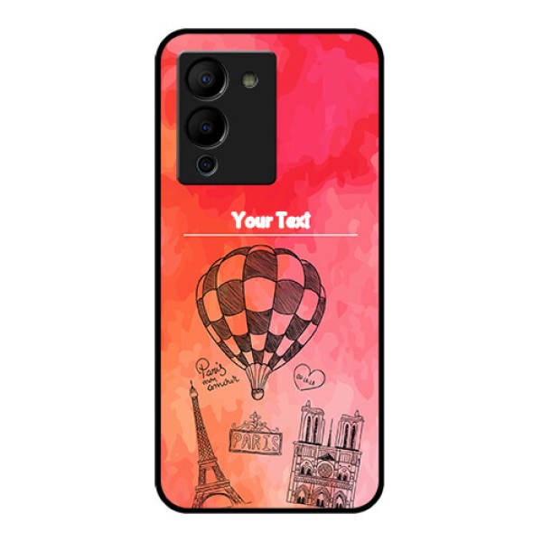 Infinix Note 12 Turbo Custom Glass Phone Case - Paris Theme Design