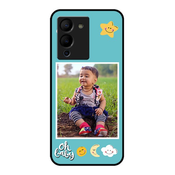 Infinix Note 12 Turbo Custom Glass Phone Case - Smiley Kids Stars Design Infinix Note 12 Turbo Custom Glass Phone Case - Smiley Kids Stars Design
