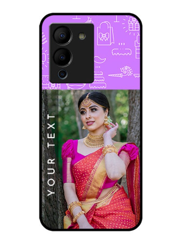 Custom Infinix Note 12 Turbo Custom Glass Phone Case - Birthday Icons Design