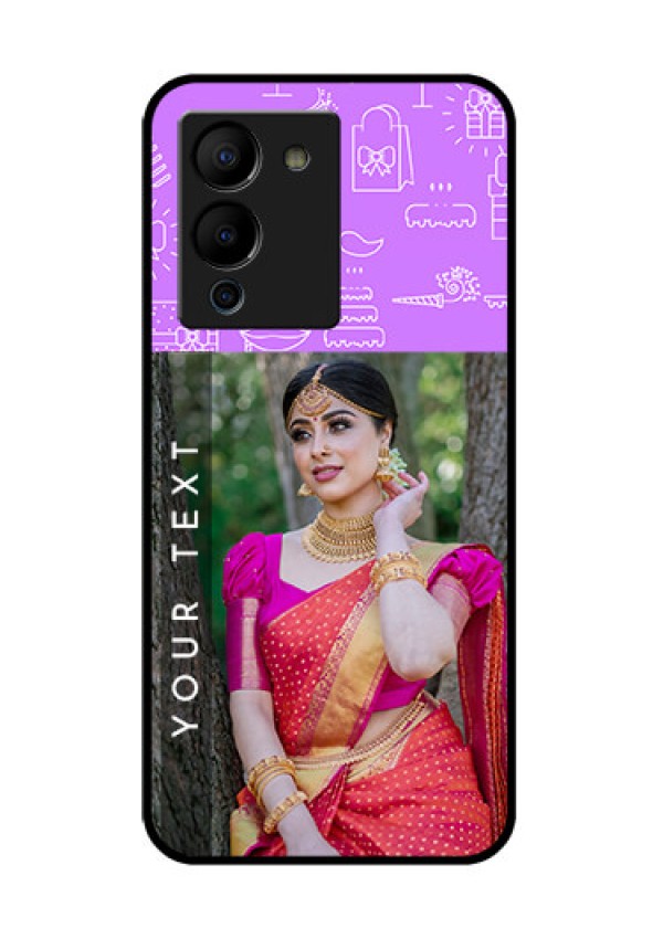 Infinix Note 12 Turbo Custom Glass Phone Case - Birthday Icons Design