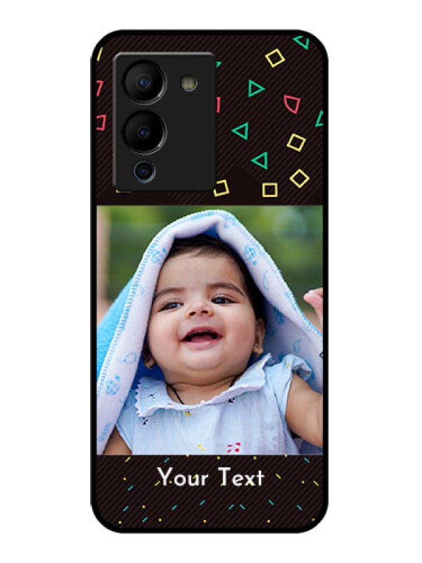 Custom Infinix Note 12 Turbo Custom Glass Phone Case - With Confetti Birthday Design