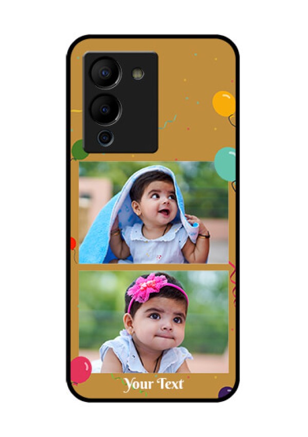 Infinix Note 12 Turbo Custom Glass Phone Case - Image Holder With Birthday Celebrations Design
