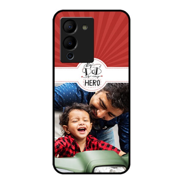 Infinix Note 12 Turbo Custom Glass Phone Case - My Dad Hero Design