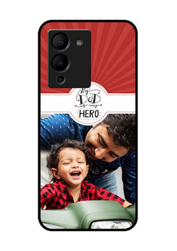 Infinix Note 12 Turbo Custom Glass Phone Case - My Dad Hero Design