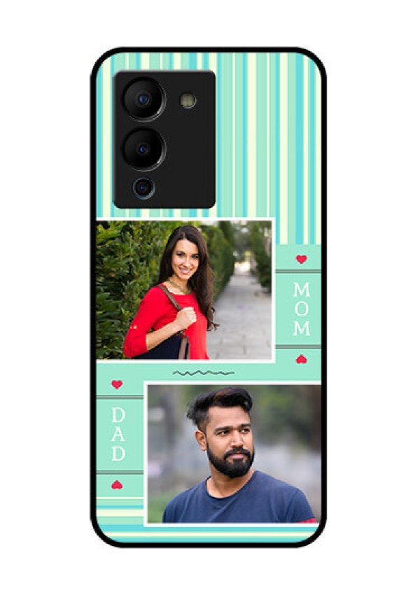 Infinix Note 12 Turbo Custom Glass Phone Case - Mom & Dad Pic Design
