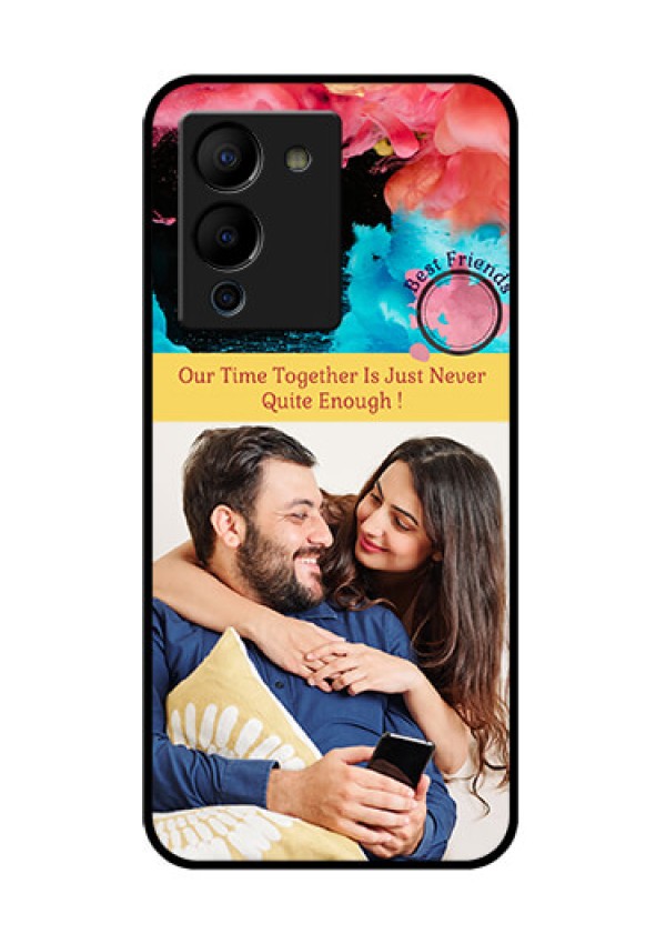 Infinix Note 12 Turbo Custom Glass Phone Case - Quote With Acrylic Painting Design